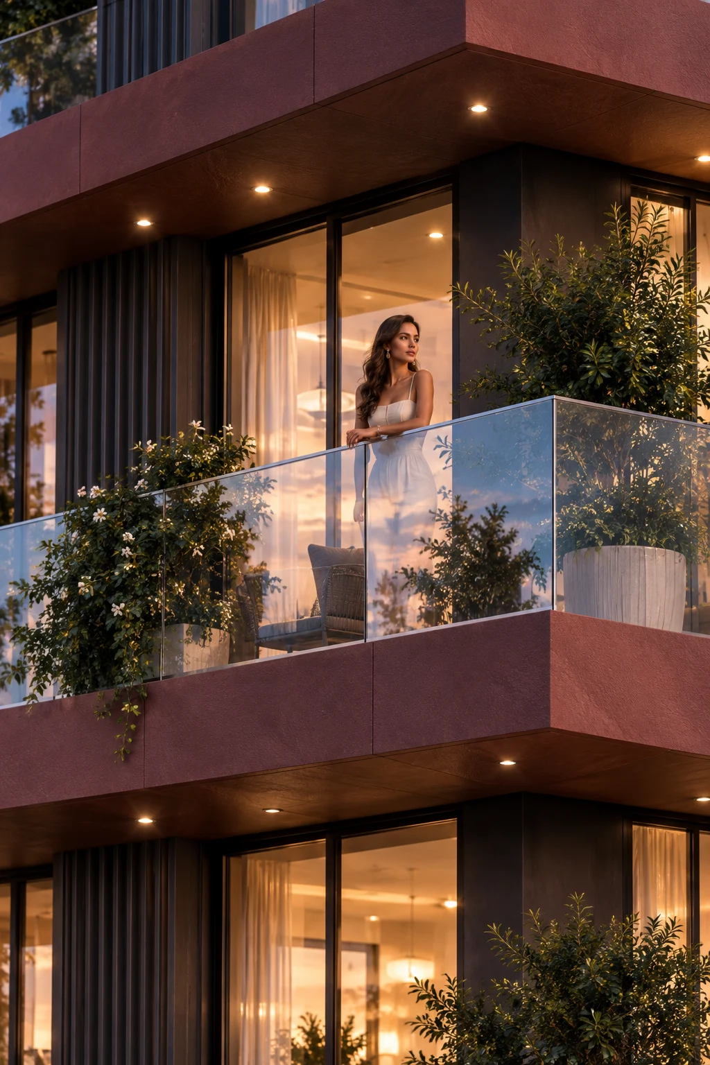 Terraced residence concept — planted balconies